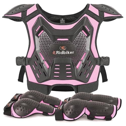 Kids Dirt Bike Gear Motocross Chest Protector Motorcycle Protective Gear Armor Vest Knee Guards Elbow Pads Dirt Bike Riding Gear for Baby Biker ATV - Image 1