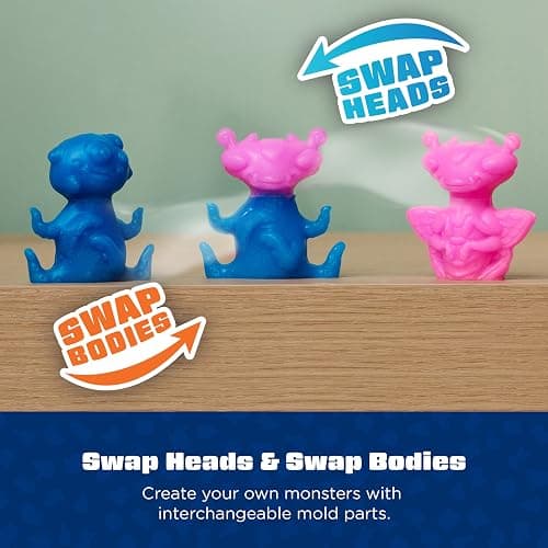 Elmer's Squishies Mix and Match, Kids DIY Activity, Squishy Toys Kit, Creates 4 Mix and Match Characters, 24 Piece Set - Slime Fun, Crafts, Holiday Gift for Ages 6+ thumbnail 4