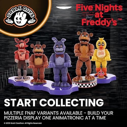 Cableguys Minis Five Nights at Freddy's Bonnie Phone Stand & Earbuds Holder - Novelty Phone Stand for Desk Decor and Bedside Accessories, In Ear Headphone Holder for Smartphone & Small Devices thumbnail 8