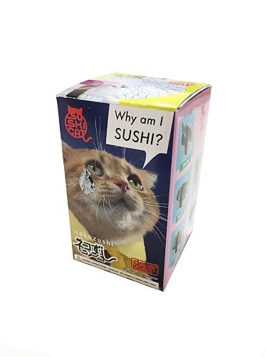 Sushi Cat Clever Idiots Nekozushi Keychain - Blind Box Includes 1 of 5 Collectable Figurines - Features a Detachable Keyring (Version 1) thumbnail 2