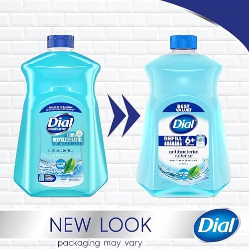 Dial Antibacterial Liquid Hand Soap Refill, Spring Water, 52 fl oz (Pack of 3) - Spring Water - 52 Fl Oz (Pack of 3) thumbnail 3