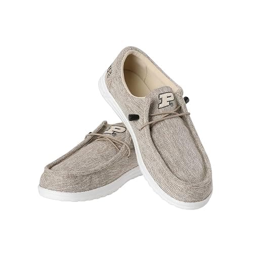 FOCO Men's NCAA College Team Logo Lightweight Loafers Lace Up Cotton Knit Shoes - Image 1
