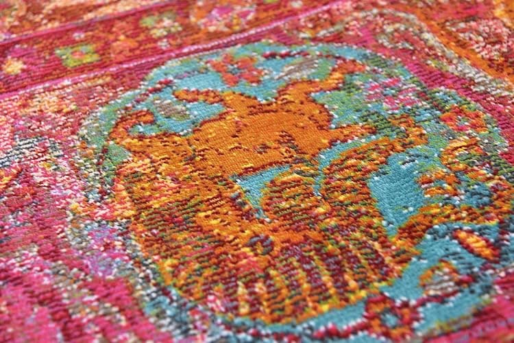 Unique Loom Baracoa Collection Area Rug - Rumba (8' 4" x 10' Rectangle, Red/ Brown) thumbnail 8