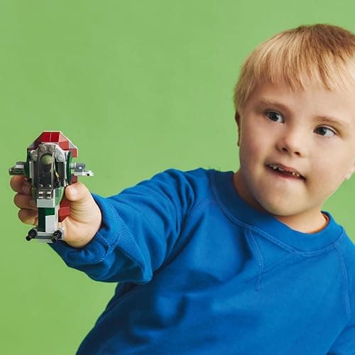 LEGO 75344 Star Wars Le Vaisseau de Boba Fett Microfighter, Jouet Véhicule avec Lanceurs et Ailes Ajustables, Figurines, Le Mandalorien, Enfants 6 Ans thumbnail 2