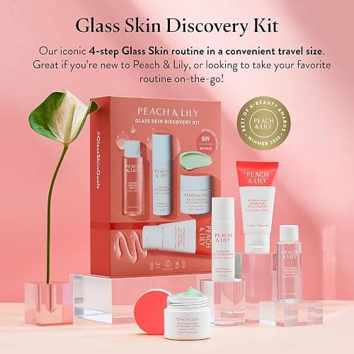 Peach & Lily - Glass Skin Discovery Kit (4 Products) - 1 Cleanser, 1 Essence, 1 Serum & 1 Cream - Skin Care Set - Acne Routine - Travel Essentials - Self Care - Vegan & Cruelty Free - Korean Beauty thumbnail 2