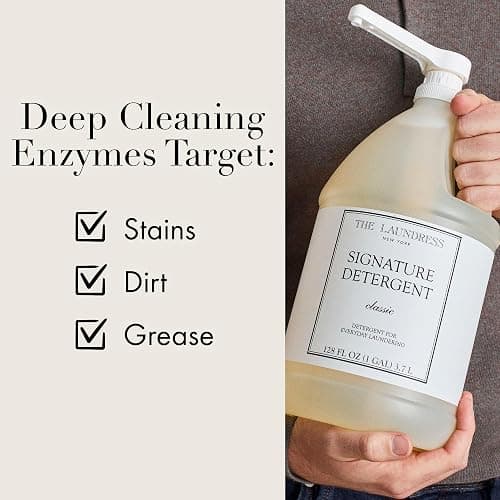 The Laundress Signature Detergent Classic, Concentrated Liquid Laundry Detergent, Stain Remover For Clothes, Stain Remover Laundry, 128 Fl Oz (Pack of 1) - Classic - 128 Fl Oz (Pack of 1) thumbnail 4