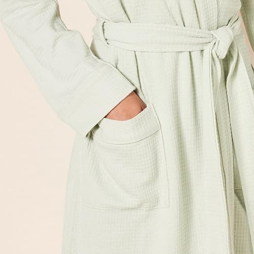 Amazon Essentials Women's Lightweight Waffle Mid-Length Robe (Available in Plus Size) thumbnail 4