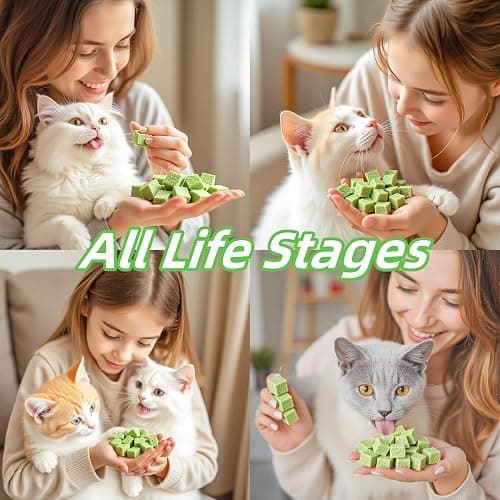 GREMBEB 60g/2.12oz Cat Toy Cats Grass Treats, Fish Oil Kitten Grass Catnip Stick for Hairball Removal Teeth Cleaning Cats Edible Freeze Dried Kitty Lickable Chew Dental Snack for Indoor Kitty Food thumbnail 4