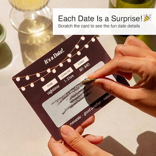 It's a Date!, 40 Fun and Romantic Scratch Off Date Night Ideas for Him, Her, Girlfriend, Boyfriend, Wife, Husband & Couples, for Men for Women thumbnail 5