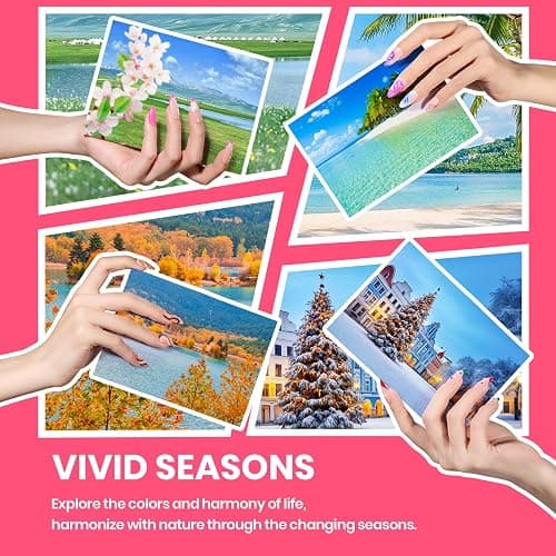 Beetles Gel Nail Polish Kit with U V Light - 68 Pcs Set 35 Colors Pink Glitter Nude Gray Gel Polish with Base Matte&Glossy Top Coat Vivid Seasons Gel Nail Set Nail Art Gift for Women & Girls thumbnail 2