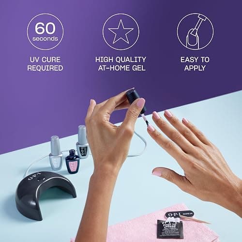 OPI GELement LED Cure Gel Nail Polish System DIY Salon Quality Assorted Colors, Base & Top Coat LED Curing Lamp Starter Kit + Prep Supplies Sold Separately Vegan Soak Off Removal thumbnail 3