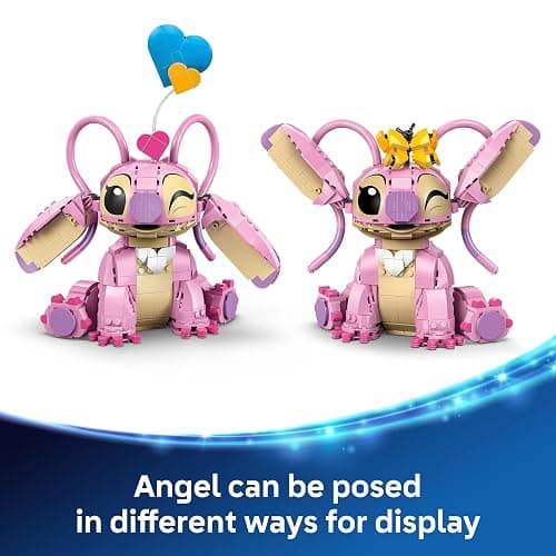 LEGO | Disney Angel - Lilo & Stitch Building Toy - Brick Built Display Figure with 3 Heart Balloons & a Butterfly - Gift for 9+ Year Old Girls, Boys and Adult Fans - 43257 thumbnail 5