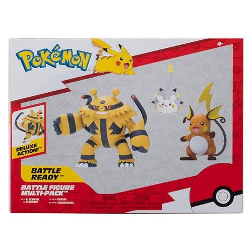 Pokemon Battle Figure 3 Pack - Features 2-Inch Togedemaru and Raichu and 3-Inch Electivire Battle Figures thumbnail 3