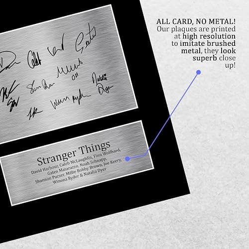 HWC Trading Strange Hawkins Thing Cast Millie Bobby Brown Gifts Printed Signed Autograph Picture for TV Memorabilia Fans - A4 thumbnail 5