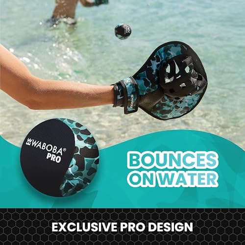 Waboba Catch Water Glove Pro Water Bouncing Ball Set - for Beach Games & Swimming Pool Toys – Baseball Style Mitt for Catching Water Balls – One Size Ambidextrous Design thumbnail 5