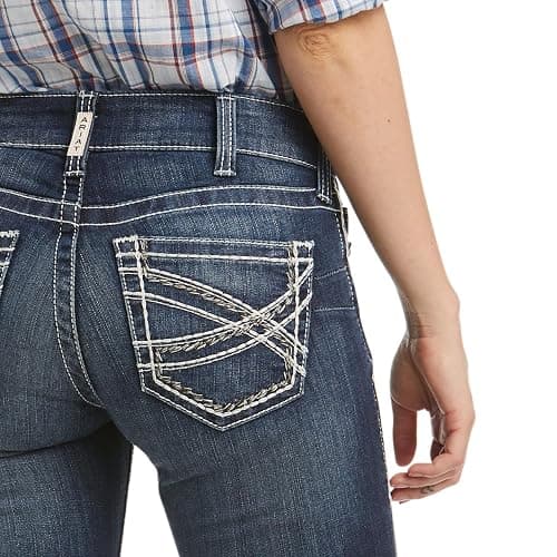 Ariat Women's R.E.A.L. Mid Rise Stretch Entwined Boot Cut Jean thumbnail 3