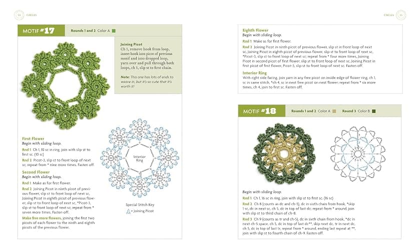 Beyond the Square Crochet Motifs: 144 circles, hexagons, triangles, squares, and other unexpected shapes thumbnail 3