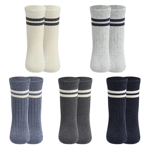 HUMAN FEELINGS Boys Socks,Athletic Socks for boy 4-12 Years,Pack of 5 Pairs Dress socks thumbnail 5