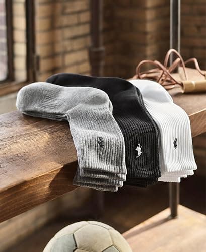 POLO RALPH LAUREN Men's Performance Crew Socks 6 Pack thumbnail 3