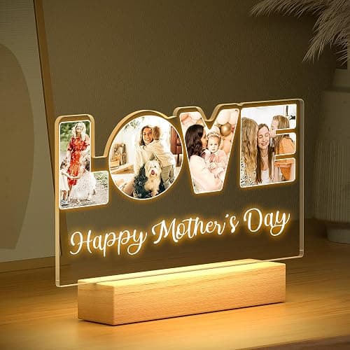 KoxSmar Custom Picture Frames, Personalized Photo Frame, Customized Picture Frames, Personalized Mothers Day Gifts for Mom Baby Kid Family Pet thumbnail 2