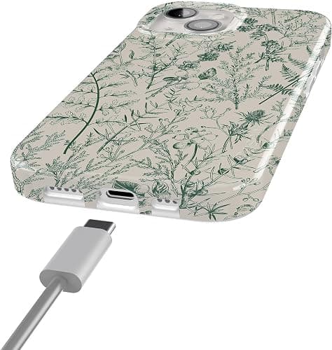 Casely iPhone 15 Plus Case | Sage Garden | Green Floral | Compatible with MagSafe thumbnail 7