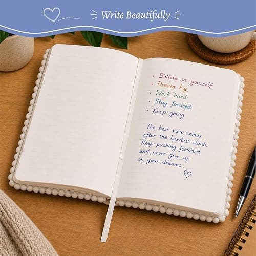 WORLD TRAVELER Eccolo A5 Lined Journal 256 Ivory Pages Lay Flat 6x8 | Hardbound Botanical Cover with Ribbon Bookmark, Smooth Ruled Sheets for Work, School, Diaries and Daily Writing thumbnail 5