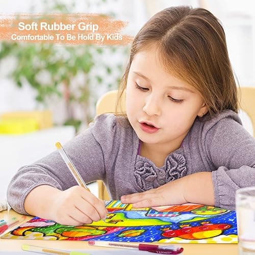Glitter Gel Pens, 160 Pack Glitter Pen with Case for Adults Coloring Books | Artist Colored Gel Markers with 40% More Ink for Drawing Scraobooking Writing Doodling thumbnail 5
