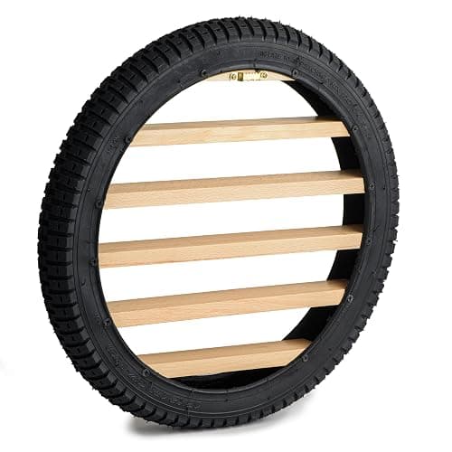Tapeera Model Car Display Case Stand - Toy Cars Organizer Wall Display Tire Shelf Cabinet - Holds Up to 18 Diecast 1/64 Car Collectibles - Compatible with Hot Wheels Matchbox - Wheel Diameter 16 Inch thumbnail 9
