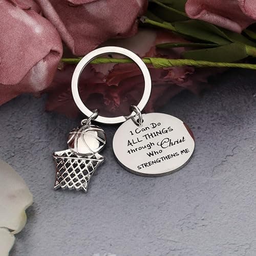 LQRI Christian Basketball Gift I Can Do ALL Things Through Christ Who Strengthens Me Basketball Faith Inspiration Gift thumbnail 4