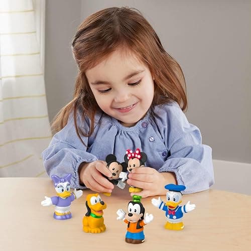 Fisher-Price Little People Toddler Toy Disney Mickey Mouse & Friends 6-Piece Figure Set for Preschool Pretend Play Kids Ages 18+ Months thumbnail 2
