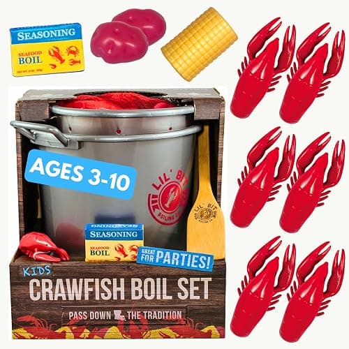 Lil' Bit Boiling Co. Kids Louisiana Crawfish Boil Playset - Image 1