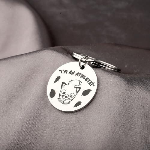 FAADBUK Cartoon Movie Inspired Mr Fox Gift I'm an Athlete Keychain thumbnail 6