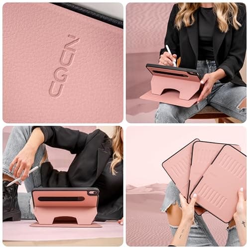 ZUGU CASE for iPad A16 11th Generation 11 Inch (2025), 10th Gen 10.9 Inch (2022) Magnetic Stand & Sleep/Wake Cover, Model #s A3354, A3355, A3356, A2696, A2757, A2777, Desert Rose thumbnail 4