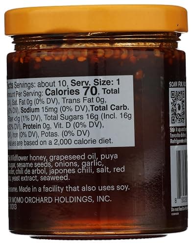 Momofuku Hot Honey Chili Crunch by David Chang 7.7 oz, Oil with Premium Wildflower Honey, Garlic and Shallots, Chili Crisp for Cooking, as Sauce or Topping thumbnail 2