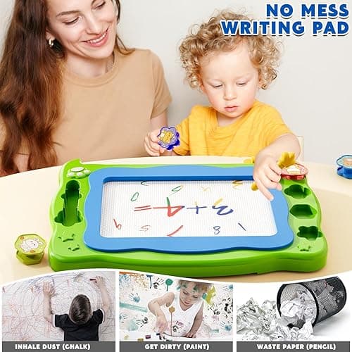 Large Magnetic Drawing Board for Toddlers, Magnetic Doodle Board for Kids, Etch A Sketch Magnet Erasable Writing Pad, Preschool Education Travel Toys for Kids Boys Girls Age 3 4 5 6 7 8 Years Old - ZYD014A-B6 thumbnail 4