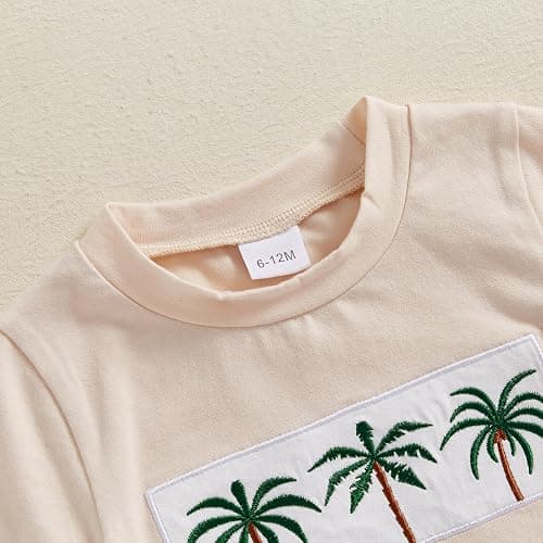Sprifallbaby Baby Boy Summer Clothes Tropical Palm Tree Print T-shirt Shorts Set Infant Toddler Hawaiian Beach Outfits thumbnail 5