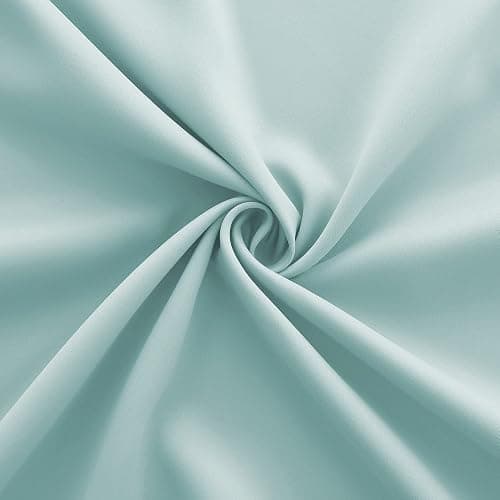 KOUFALL Aqua Blackout Curtains for Beach Room Decor,Ocean Themed Summer Coastal Curtains for Living Room Bedroom Window,84 Inch Length 2 Panels Grommet,Seafoam Blue Mint Green - 52"W x 84"L (Pack of 2) - Aqua thumbnail 5
