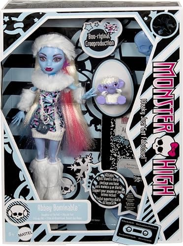 Monster High Booriginal Creeproduction Doll, Abbey Bominable Collectible Reproduction with Doll Stand, Diary & Pet thumbnail 6