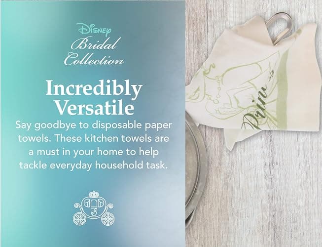 Best Brands Disney Princess 100% Cotton Kitchen Towels, 2pk-Soft & Absorbent Decorative Towels Perfect for Drying Dishes Hands-Machine Washable Towel Set, 16 x 26 inches - and the Frog thumbnail 6