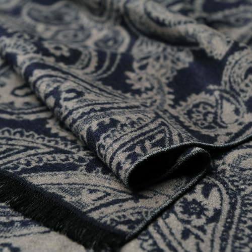 CUDDLE DREAMS Men's Silk Scarves for Winter, 100% Mulberry Silk Brushed, Luxuriously Soft & Warm, Decent Box Packed thumbnail 7