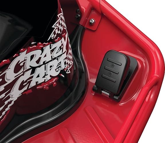 Razor Crazy Cart - 24V Electric Drifting Go Kart - Variable Speed, Up to 12 mph, Drift Bar for Controlled Drifts, One Size, Black/Red thumbnail 4