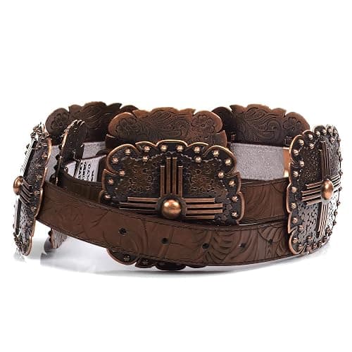 Angel Ranch 1" Brown Ladies' Fashion Belt thumbnail 5