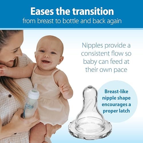 Dr. Brown's Anti-Colic Options+ Narrow Baby Bottle, 8 oz, 4-Pack | Clinically proven to reduce colic, bottle with Level 1 slow flow nipple, 0m+, BPA-free thumbnail 5