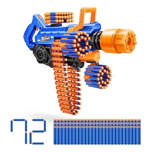 XSHOT Insanity Smoking Barrel Blaster Gun with 72 Air Pocket Technology Darts by ZURU with Smoking Mechanism, Outdoor Toy for Kids, Boys and Girls Aged 8+ thumbnail 7