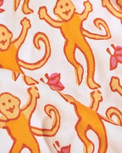 HMPEAIIY Women Y2k Pajamas Set Cute Preppy 2PCS Button Down Holiday Monkey Shorts Summer Outfit Beach Vacation Loungewear PJs thumbnail 5