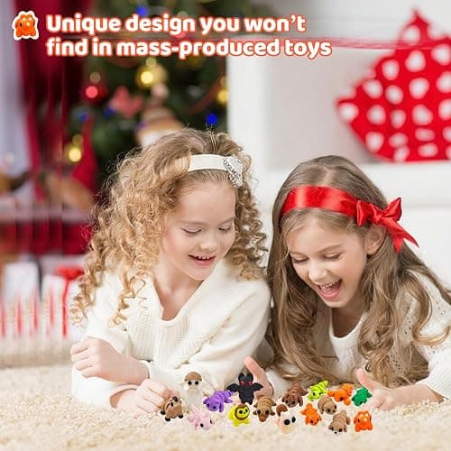 50 pcs Animal Figurines, 3D Printed Animal Figurines Set, Articulated, Party Favors, Pocket Fidget Toys Bulk, Goodie Bag Stuffers, Exchange Gifts for Boys Girls Toddlers Friendship, Classroom rewards thumbnail 4