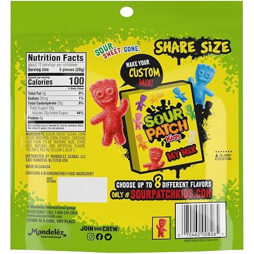 SOUR PATCH KIDS Big Kids Soft & Chewy Candy, Share Size, 12 oz thumbnail 3