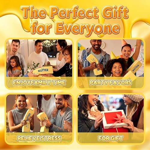 10in Giant Butter Squishy - 14oz Big Jumbo Squishy Butter Stick - Slow Rebound Big Butters Squeeze Stress Ball, Large Butters Fidget, Relief Slow Rising Fun for Anxiety Relief Party Favors thumbnail 9