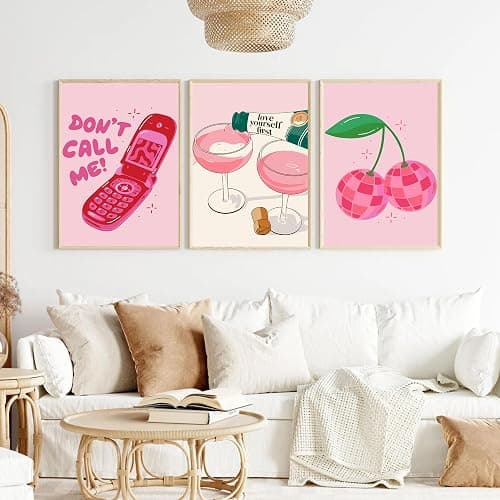 F.NIMAGOP 6 Packs Vintage Paint by Numbers Kit for Adults,DIY Acrylic Watercolor Oil Painting by Number On Canvas Without Frame,Retro Funny Drinks Paint by Numbers Kit for Home Wall Decor 8x12inch thumbnail 5