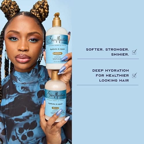 SheaMoisture Hydrate & Repair Condtioner Manuka Honey and Yogurt Conditioner for Damaged Hair Shea Butter Conditioner 13 oz thumbnail 10